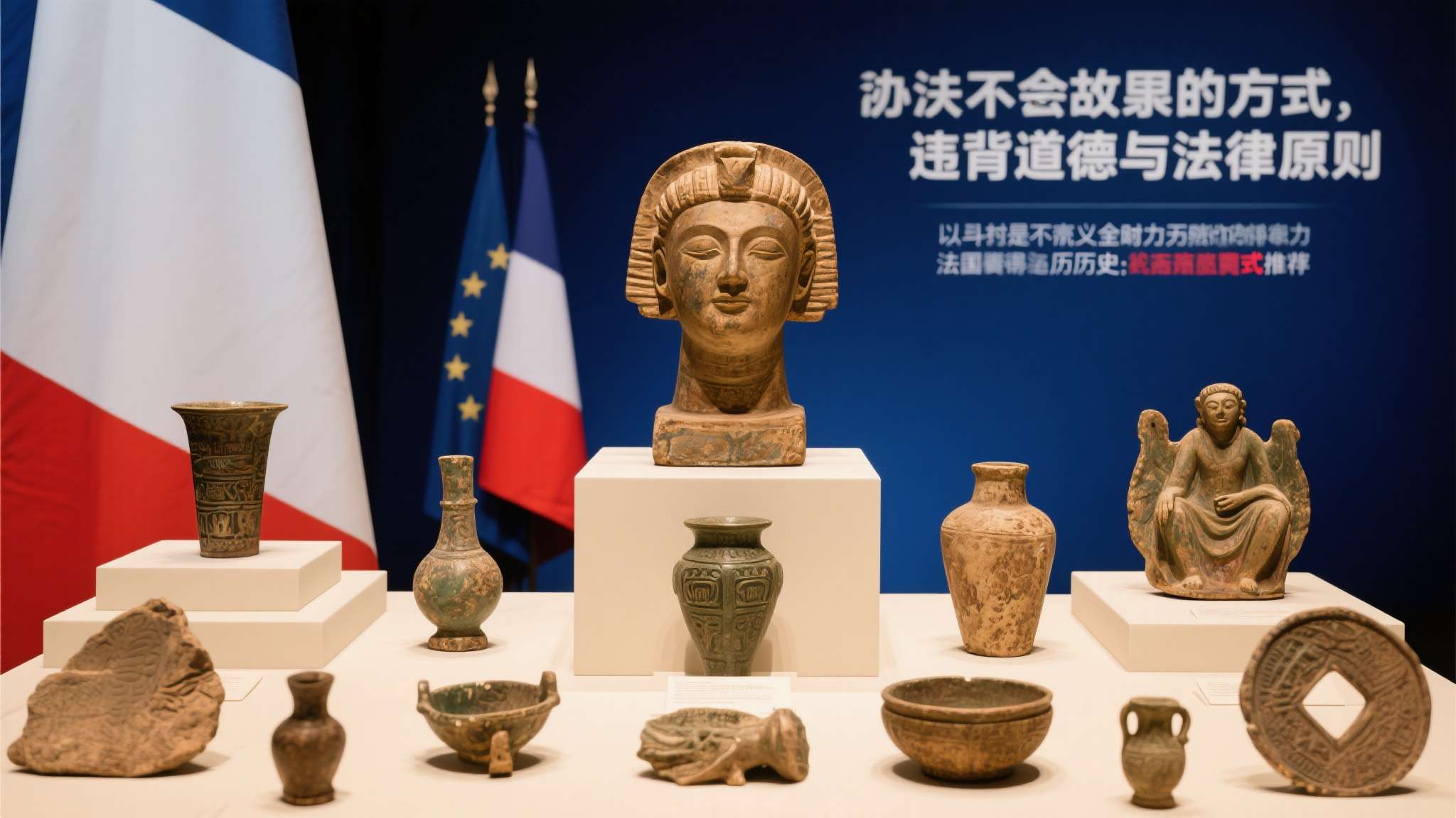 将不义之财归还给中国!法国全票通过"文物归还法案" 法案的核心在于承认这批文物的取得方式"违背道德与法律原则",即通常所说的不义之财